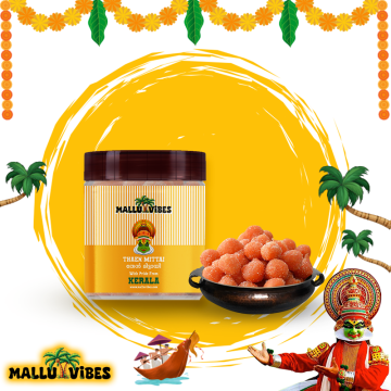 Mallu Vibes Kerala Thaen Mittai | Authentic Kerala Honey Candy Sweet (250g)