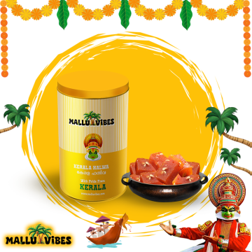 Mallu Vibes Kerala Halwa | Authentic & Traditional South Indian Dessert (700g)