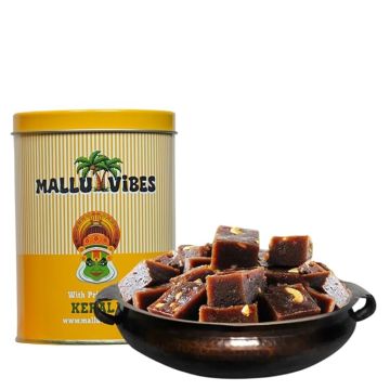 Mallu Vibes Kerala Black Halwa | Authentic & Traditional South Indian Dessert (700g)
