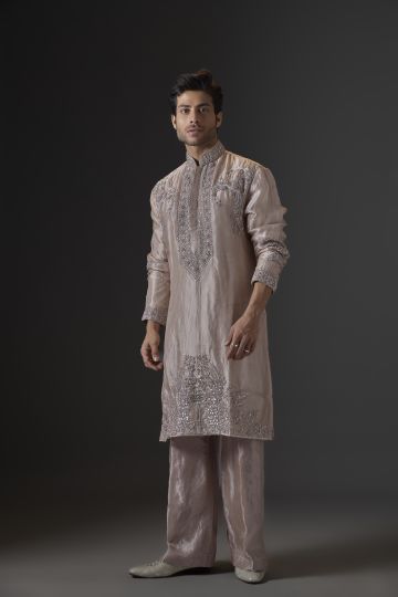 Gold Splendor Embroidered Kurta Set