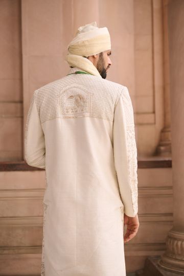 Ivory Silk Legacy Sherwani