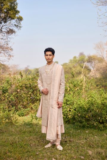 Ivory Embrace Sherwani Set