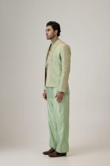 The Verdant Bloom Jodhpuri Set