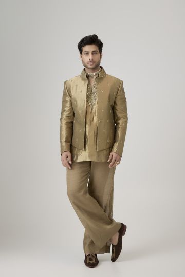 The Heirloom Gold Jodhpuri Set
