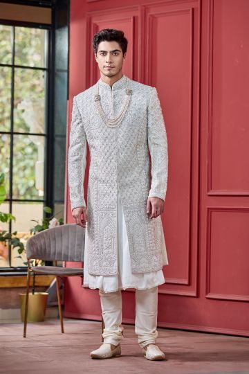 Timeless Ivory Classic Sherwan