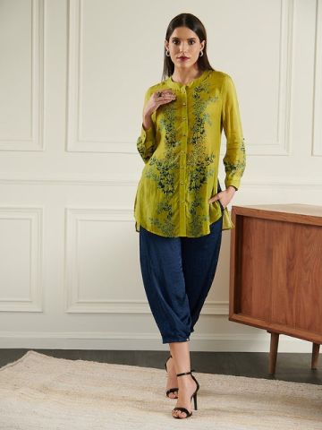 OPADA OLIVE HERB BUTTON DOWN SHIRT