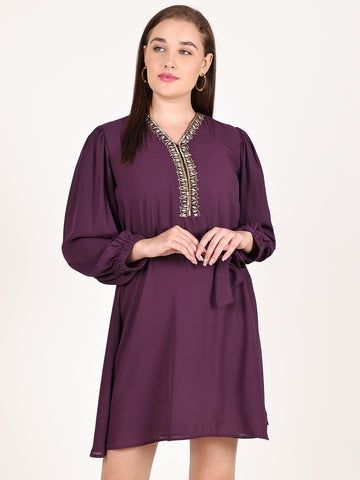 PURPLE RUBINA DRESS