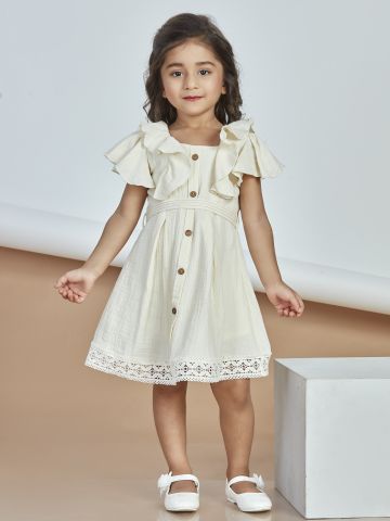 Peppermint Girls A-Line Plain Dress
