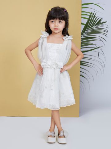 Peppermint Girls A-Line Design Net Dress