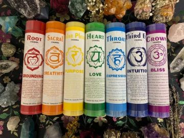 7 Chakra Pillar Candle || Reiki Candle || Spiritual Candle || Magic Candle || Tarot Candle 