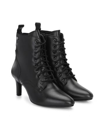 DELIZE,Heeled Mid-Calf Boots with Faux leather upper