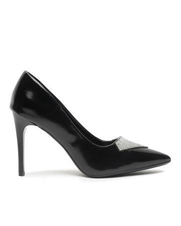 FLAT N HEELS, Women Embellished Pointed-Toe Pumps