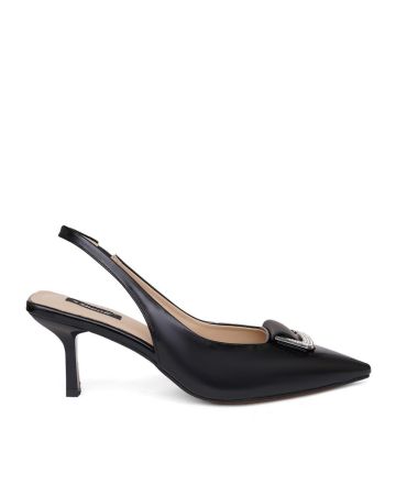 SHERRIF, Women Slingback Stiletoes with Metal Accent
