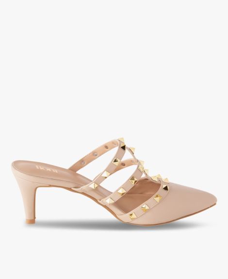 FIONI BY PAYLESS, Embellished Kitten Heeled Sandals