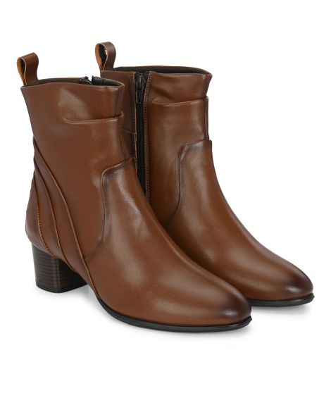 DELIZE,Ankle-Length Boots with Zip-Closure