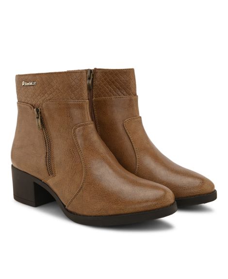 ALLEVIATER, Mid-Calf Boots with Zip Fastening