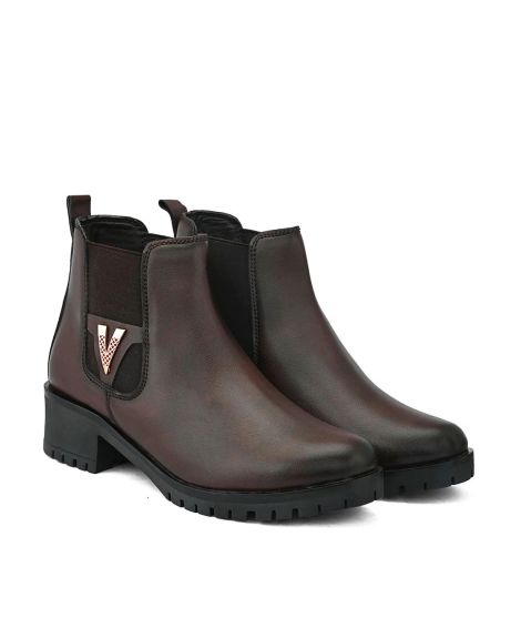 FENTACIA,Ankle-Length Boots with Synthetic upper