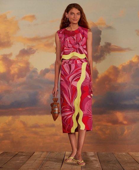 Farm Rio, Endless Summer Wrap Skirt