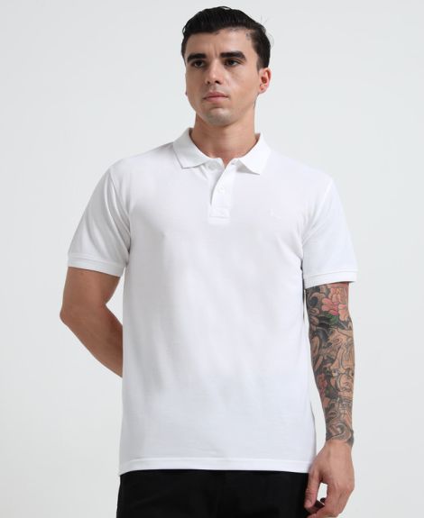 BASIC POLO TSHIRT VANILLA ICE
