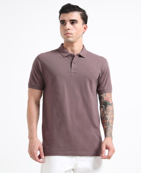 BASIC POLO TSHIRT CONGO BROWN