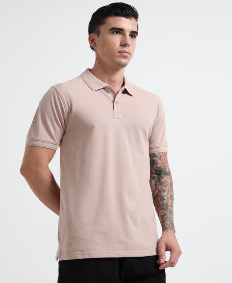 BASIC POLO TSHIRT FRENCH BEIGE