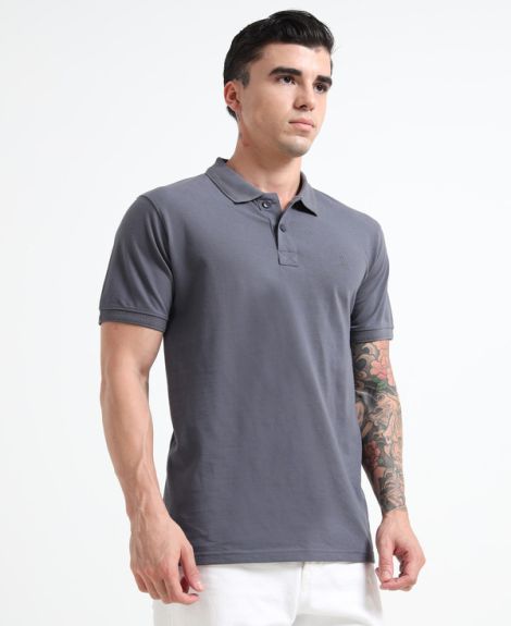 BASIC POLO TSHIRT SHIP GREY
