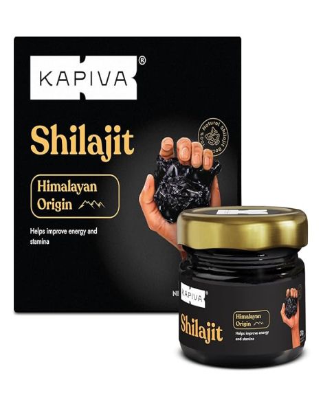 Kapiva Original Himalayan Shilajit/Shilajeet Resin 20g | 250mg/Serving | For Energy, Endurance & Vitality | 80 Servings | 100% Ayurvedic