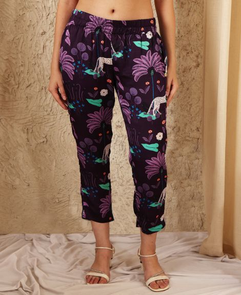 JUNGLE PURPLE CIDER PANTS