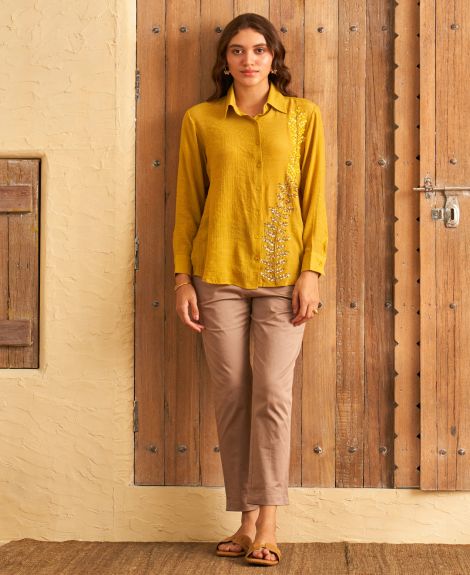 MUSTARD SPADE SHIRT