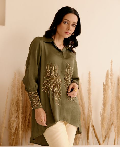 OLIVE DEW SHIRT