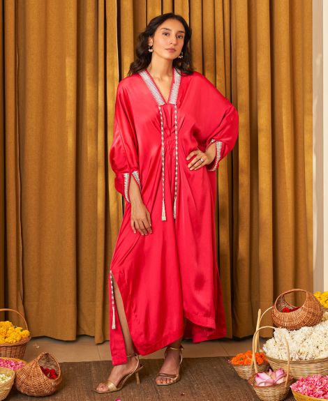 HOT PINK NUTAN KAFTAN