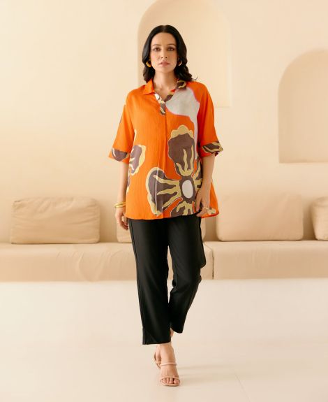 ORANGE MAYA ZOE SHIRT