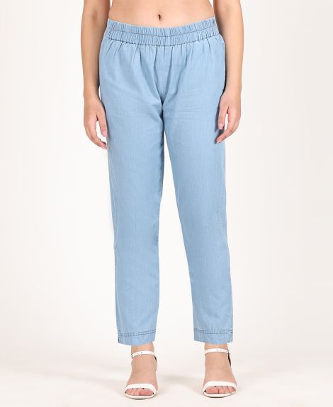 NARROW LEG DENIM TROUSER