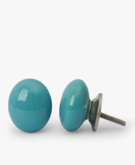 CASADECOR Mr Blue Ceramic Knobs (Set Of 6)