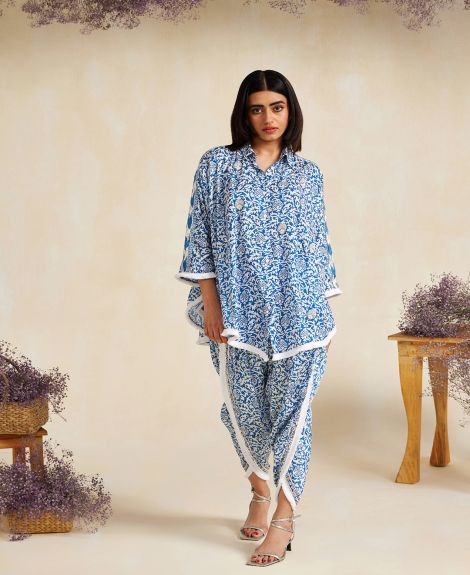 BLUE UZBEK HANNAH TOP