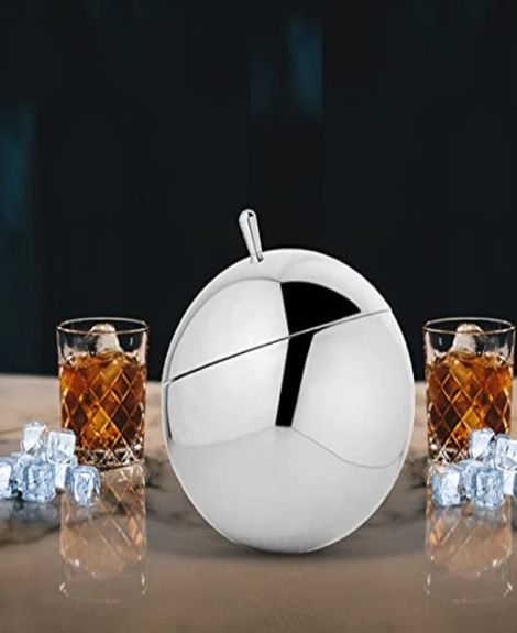 FnS Stainless Steel Ice Bucket with Lid