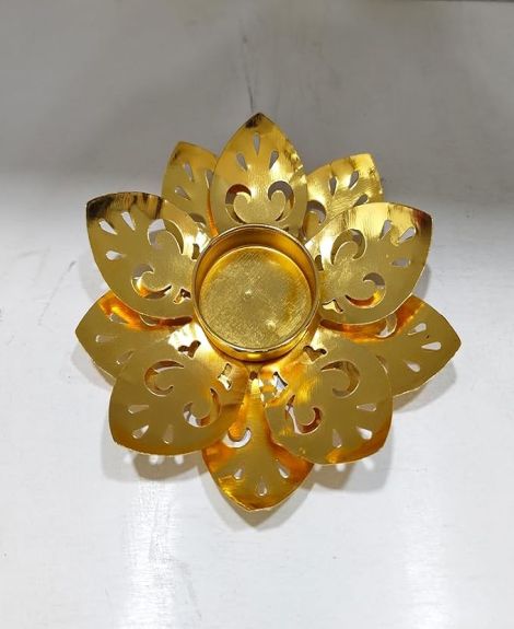 CraftVatika Tealight Candle Holder | Diwali Decor Items | Diwali Decoration for Home | Traditional Diwali Decoration | Perfect Home Accent | Ideal for Festive Celebrations (1 Pcs)