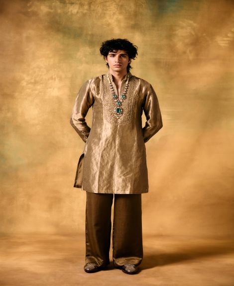 Gold Elegance Kurta Set