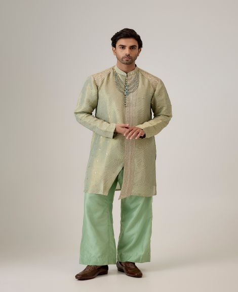 The Spring Mint Embroidered Kurta Set