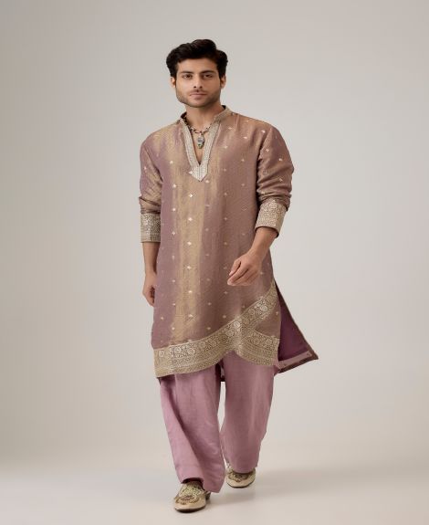 The Radiant Mauve Embriodered Kurta
