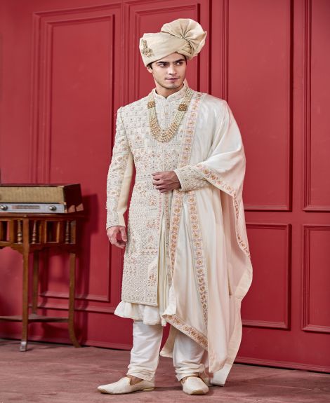 Golden Whispers Sherwani Set
