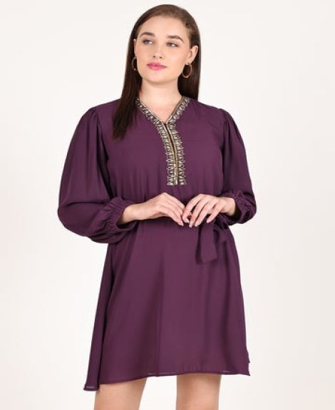 PURPLE RUBINA DRESS