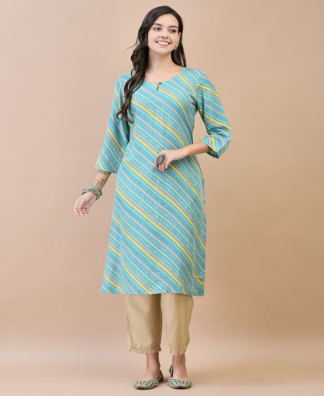 Shree Women Shantoon Multicolor Solid Kurta