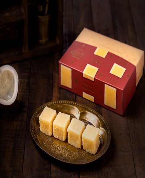 Coconut Kalakand (Almond House)