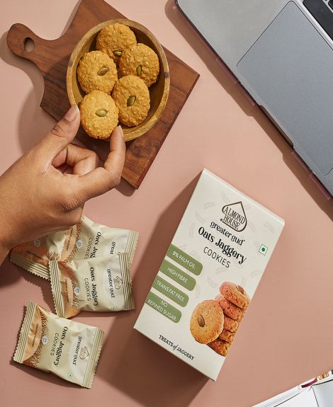 Oats Jaggery Cookies (Almond House)