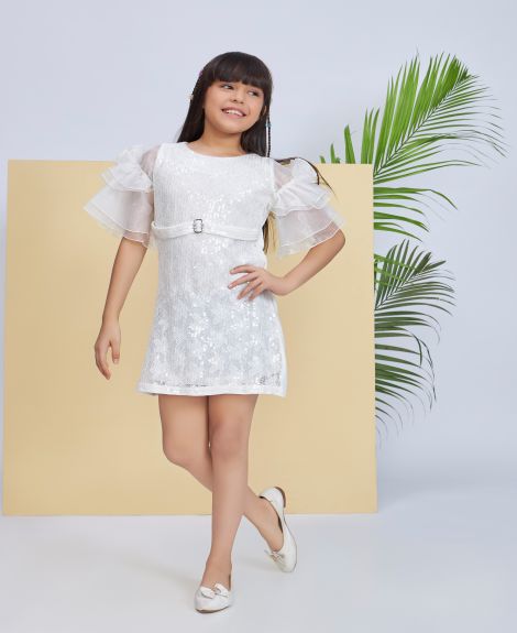 Peppermint Girls Sheath Sequins Dress - 7-8Y 