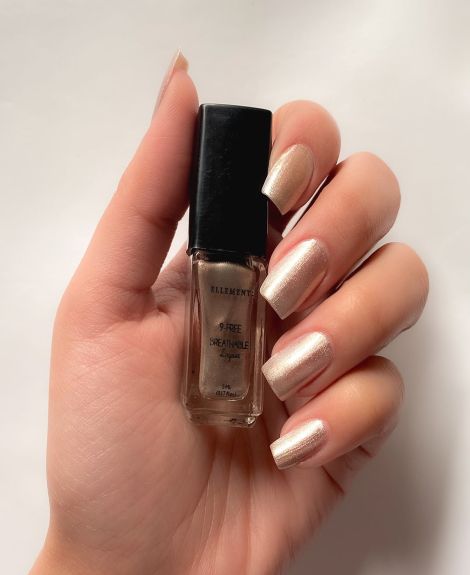 Dull Gold Mini Nail Polish | Ultra-Glossy | Long-Lasting Manicure | 5 Ml