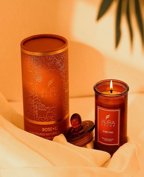 Scented Tomb Lid Jar Candle || Amber jar || Gift Set ||