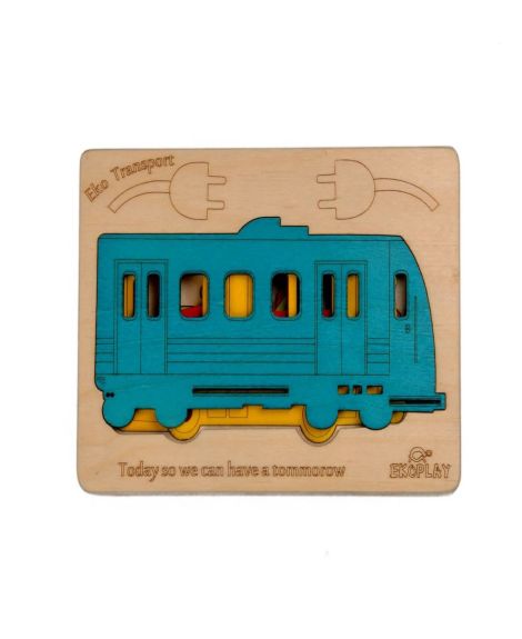 Ekoplay-Eko Transport wooden puzzle