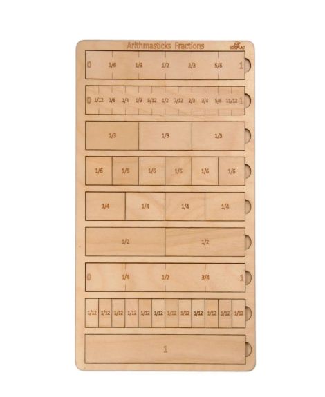Ekoplay-Arithmatics Fractions wooden puzzle